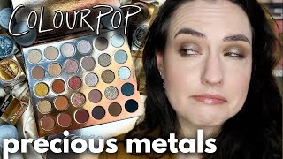 NEW ColourPop PRECIOUS METALS Collection | Swatches, Tutorial + LOTS of Comparisons