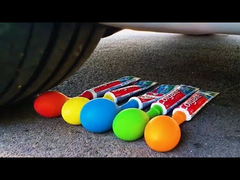 Super cool crushing fun experiment ASMR video done with car Smash to ...