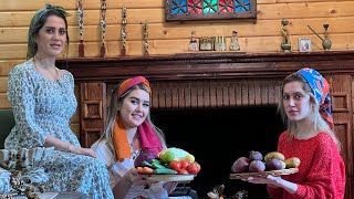 Cooking rice pilaf dinner and cabbage salad!