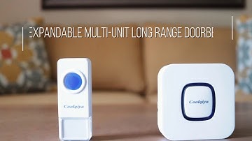 Coolqiya Wireless Door Bells & Chimes