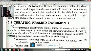 HTML Part-18 Frames ! Creation of frame with frameset and frame tag..