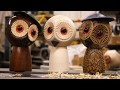 Turning a wooden owl with a sphere jig and a fluting jig