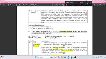 KVS Recruitment 2025 | Computer Science