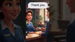 💵🏦 English for Beginners | Simple Bank Conversation Deposit Money Easily #shorts