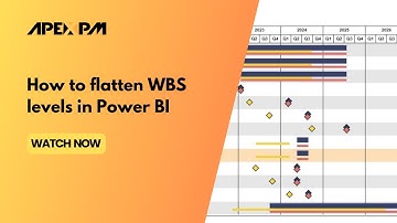 How to flatten WBS levels in Power BI