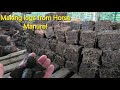 Making Horse Manure into logs bricks #horses #equestrian #equestrianlife
