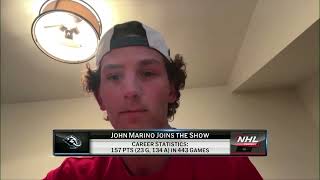 John Marino talks 8-year contract with Utah Mammoth