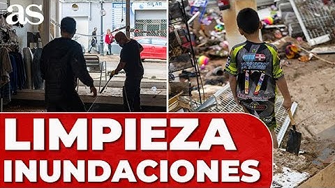 PAIPORTA, BENETUSSER, CATARROJA: Trabajos LIMPIEZA de VOLUNTARIOS y EJÉRCITO de INUNDACIONES DANA