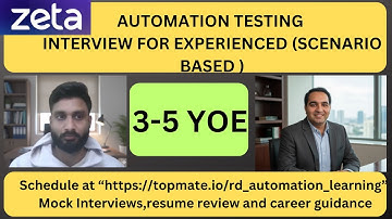 Automation Testing Interview Experience | Real-Time QA & SDET Interview Preparation 2025