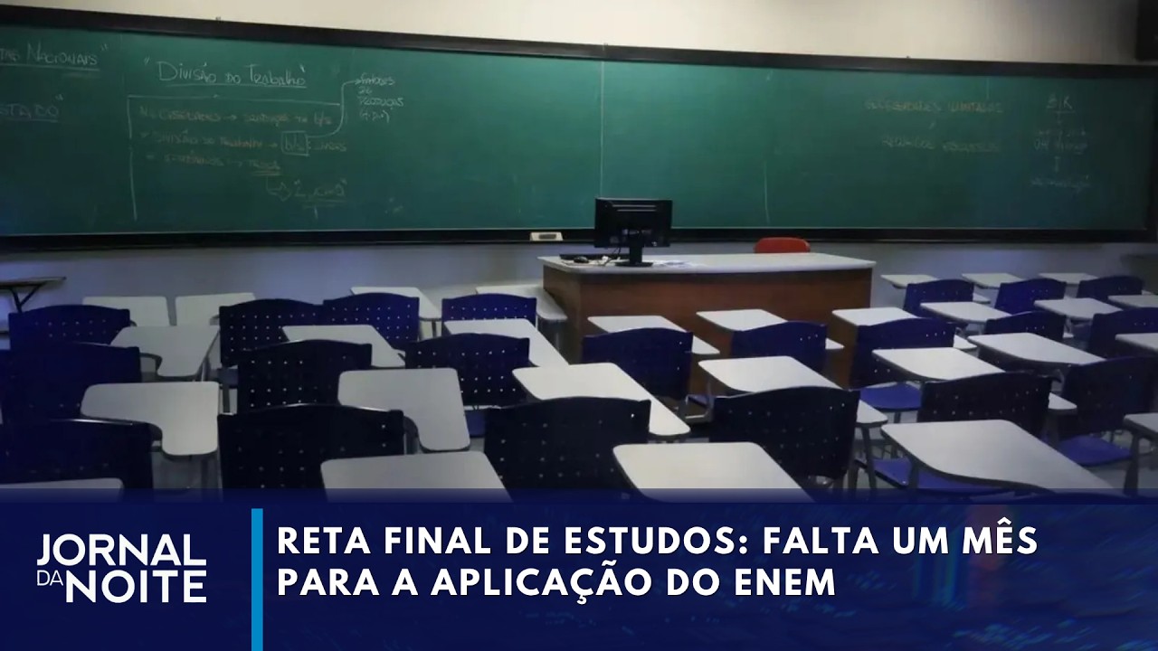 Reta final de estudos: um mês para o Enem | Jornal da Noite