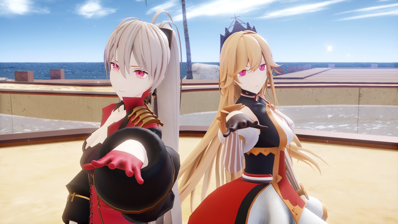 Mmd Gimme Gimme 初音ミク 鏡音リン ジャン バール Jean Bart リシュリュー Richelieu アズールレーン 碧藍航線 Azur Lane 2160p 4k Youtube