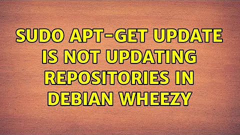sudo apt-get update is not updating repositories in Debian Wheezy