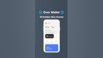 🌐 Over Wallet Quiz Answers Today #overwallet #overprotocol #shortvideo #shorts #short