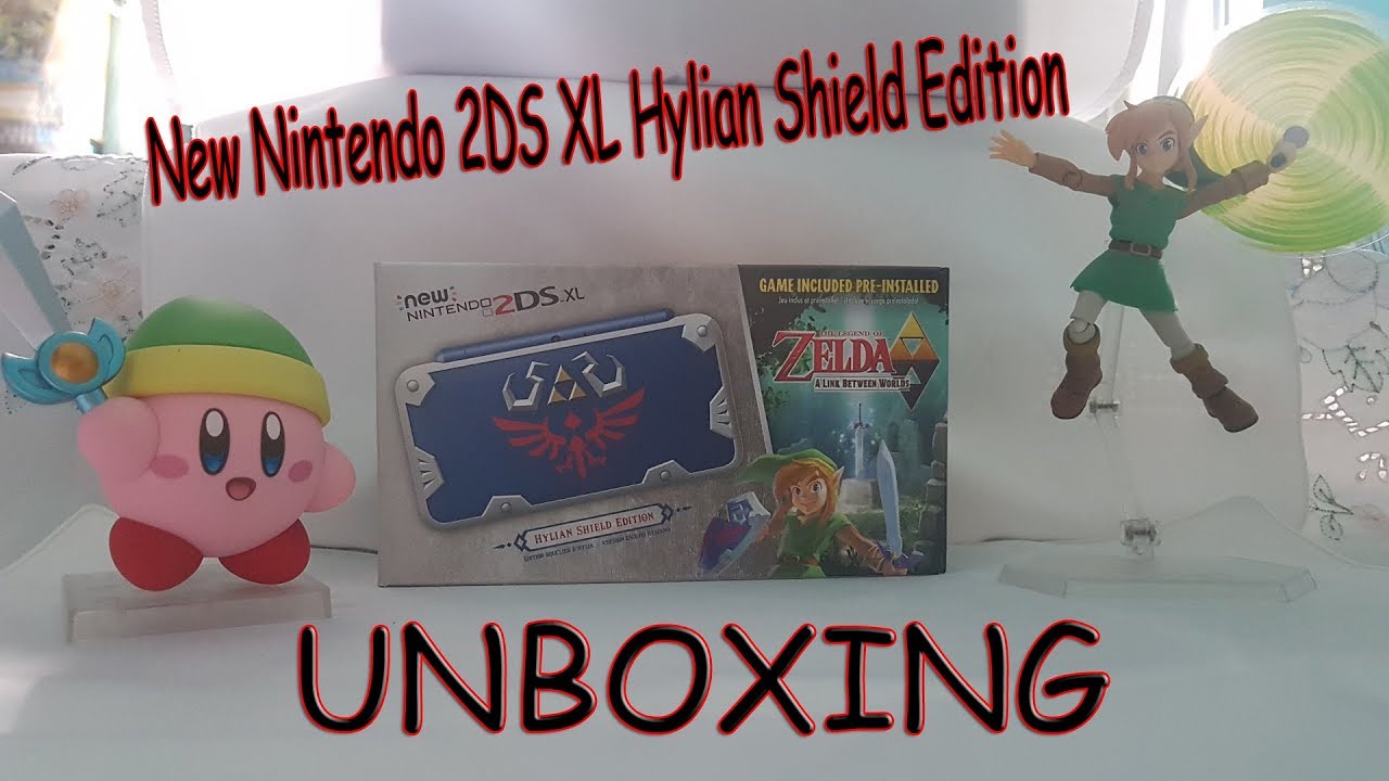 New Nintendo 2DS XL Hylian Shield Edition - UNBOXING - YouTube