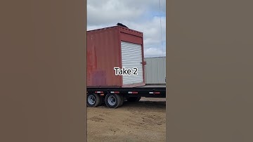 How not to load a shipping container! #short #shippingcontainer #hotshot #sledlife #trailerfail