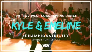 West Coast Swing | Kyle Redd + Emeline Rochefeuille | Champions Strictly 3rd - Summer Hummer 2019