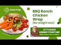 What I Eat in a Day! BBQ Ranch Chicken Wrap for Weight Loss - 10 min &amp; 650 Cal - Zepbound User