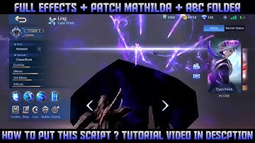 Ling Night Shade Epic Script Full Effects + Full Voice ★ ABC Folder ★ No Password ★ Mathilda Patch