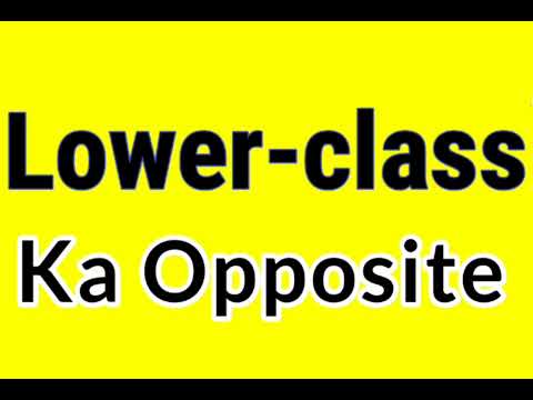 Lower class Ka Opposite word | Lower class ka Opposite | Lower class ka opposite kya hai