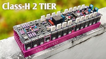 DIY 2000watt? Powerful 2-Stage Class-H Amplifier with 9 Pairs of 2SC5200 & 2SA1943 Transistors