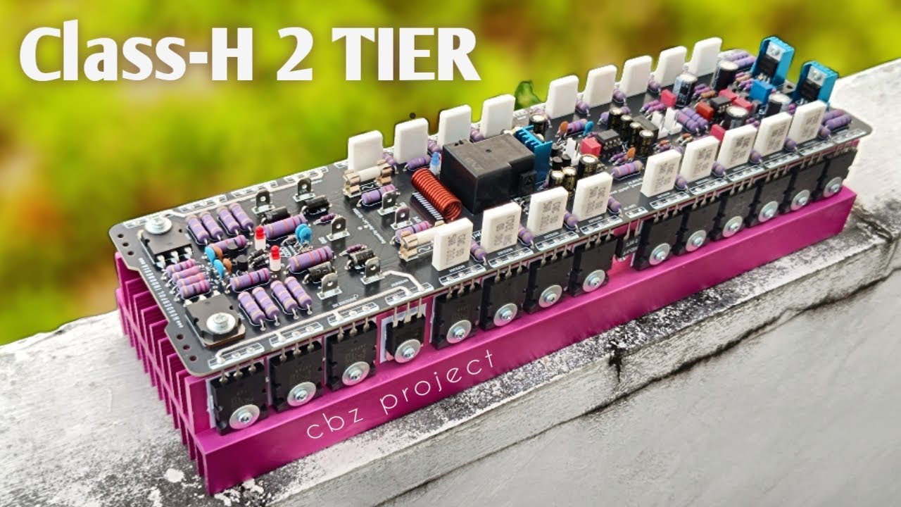 DIY 2000watt? Powerful 2-Stage Class-H Amplifier with 9 Pairs of 2SC5200 & 2SA1943 Transistors