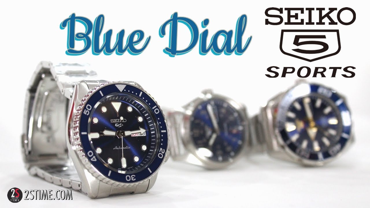 SEIKO 5 Sports | Best BLUE DIAL Watches Under 300$ - YouTube