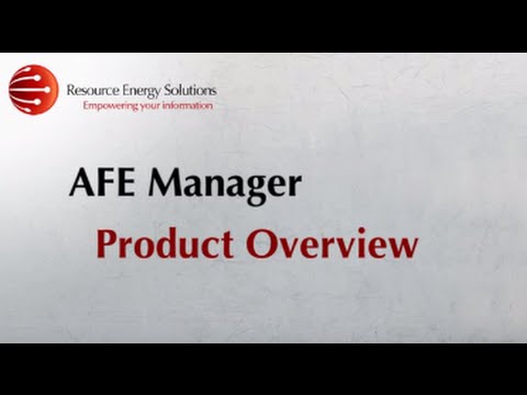 AUTHORIZATION FOR EXPENDITURE (AFE) - Product Walkthrough