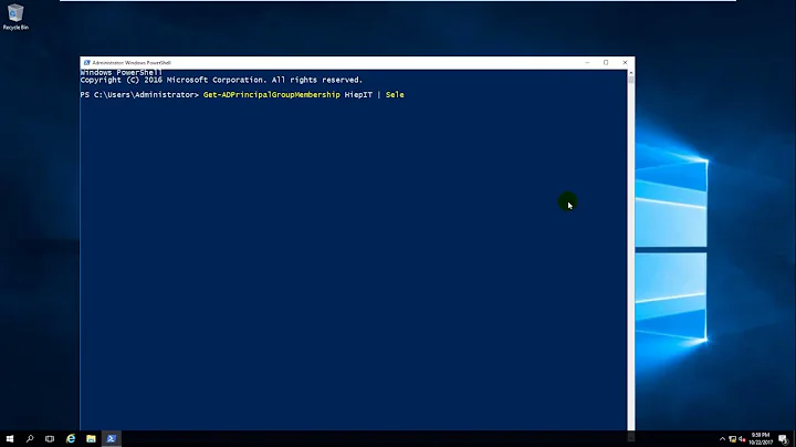 Using PowerShell - List the groups to which a user belongs
