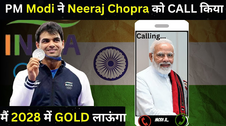 Prime Minister Modi speaks to Neeraj Chopra , congratulates him for winning silver | Paris Olympics