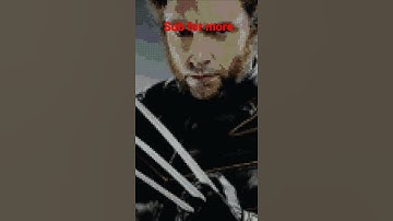 X-men Logan in minecraft pixel art #shorts