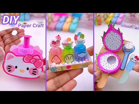 DIY Miniature Crafts Idea / Easy Craft Ideas / school hacks / mini craft / how to make / paper craft