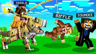 Building CUSTOM Battle Bots in Minecraft!