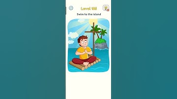 DOP 3 Level 185 Walkthrough - "Swim to the island" #shorts