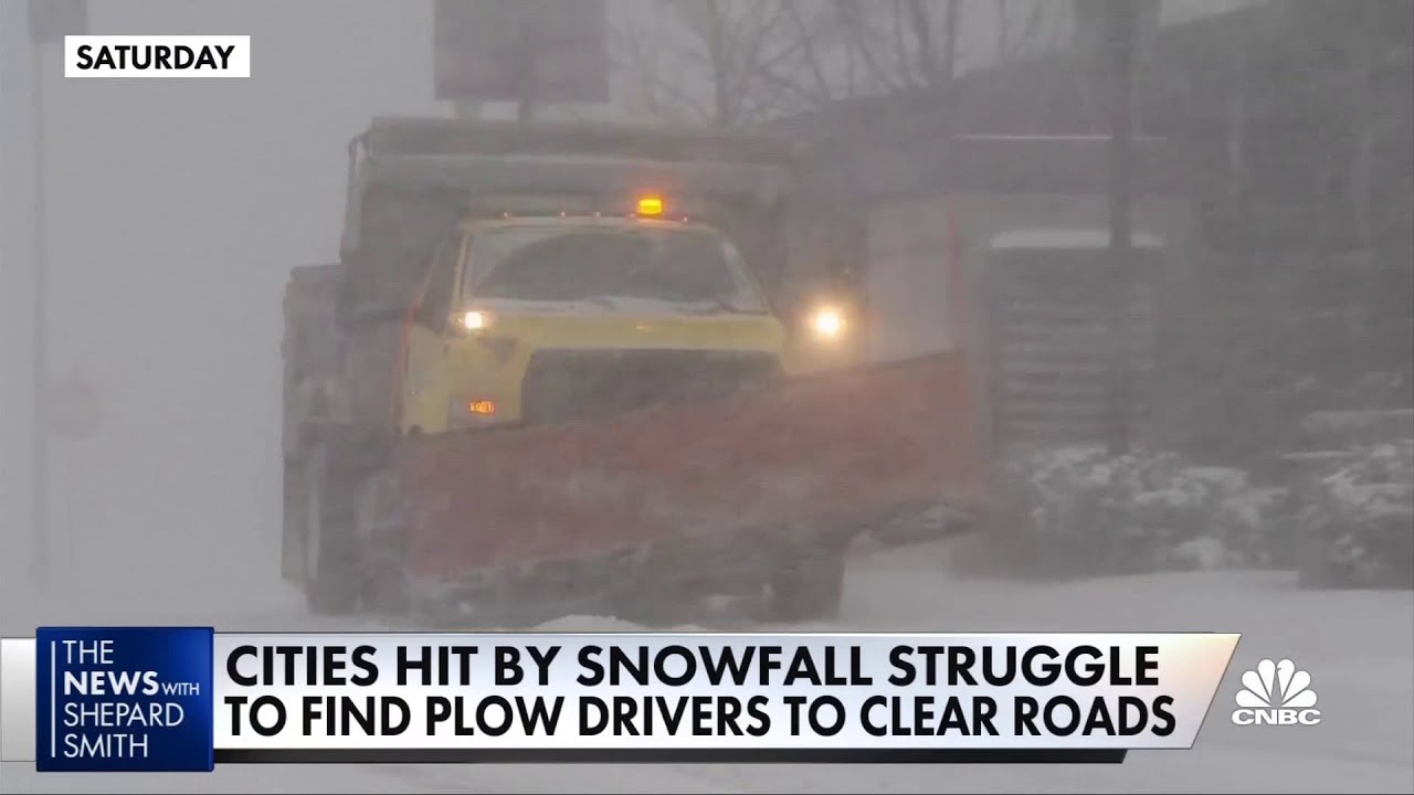 Country faces shortage of plow drivers to clear snow, salt roads