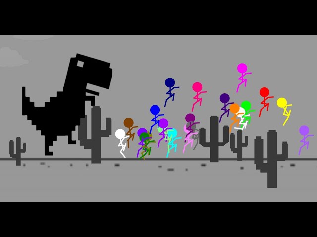 T-Rex Runner/Chrome Dinosaur Game - SECRET ENDING (animated) 