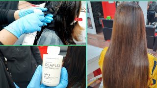 how to do OLAPLEX hair treatment for damaged hair/रुखे सुखे बेजान बालों को सिल्की स्मूथ कैसे बनाएं screenshot 5