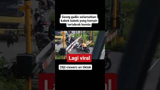 VIRAL !!! kakek-kakek hampir ketabrak kereta #trending #viral #shorts