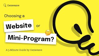 Choosing a Website or WeChat Mini-Program?