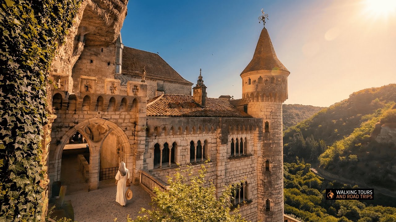 Самая сокровенная тайна Франции: захватывающее дух скальное святилище Рокамадур - 4K