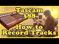 Tascam 388 - How to Record a Basic Guitar Track