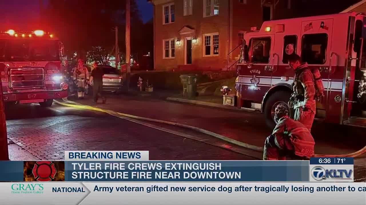Tyler firefighters extinguish garage fire on South Spring Avenue