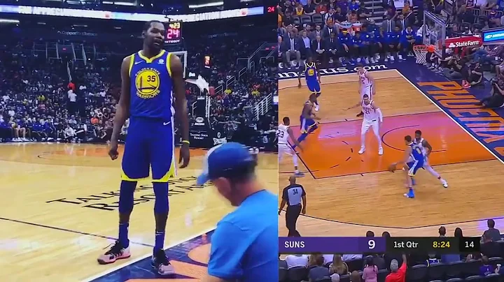 Kevin Durant Trash Talk With Fans during The Game