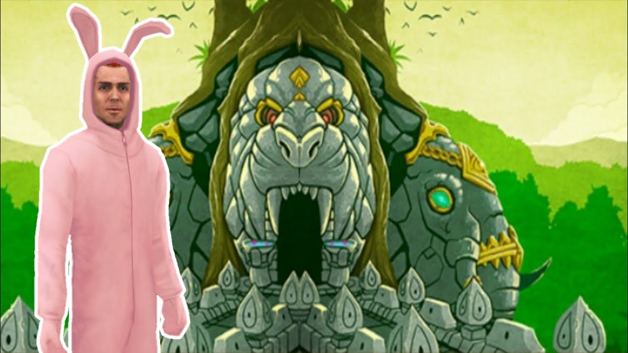 Guy Dangerous Bunny Guy Running in Lost Jungle Temple Run 2