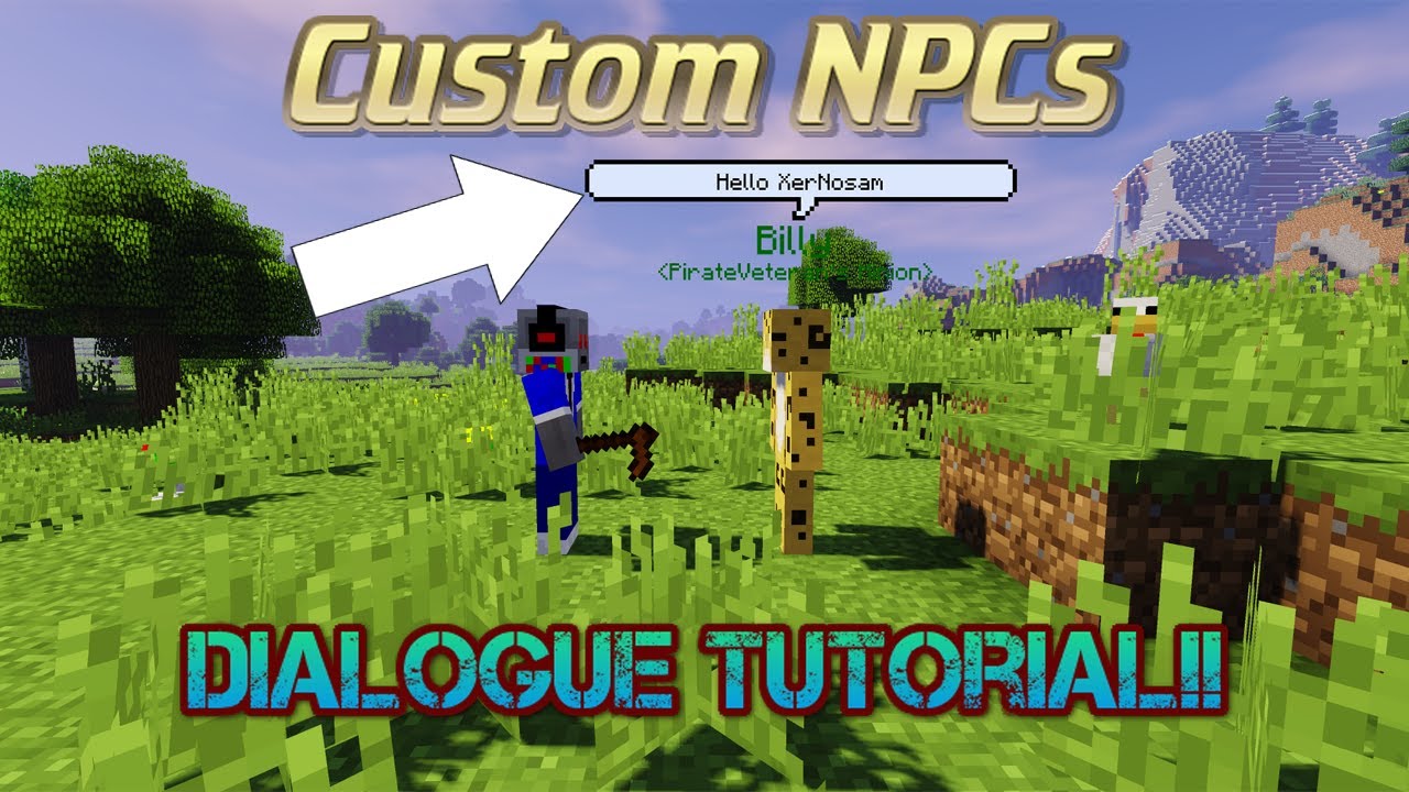 how to make a custom npc in minecraft