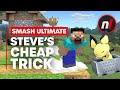 Steve's Smash Bros. Side Special is Super Cheap