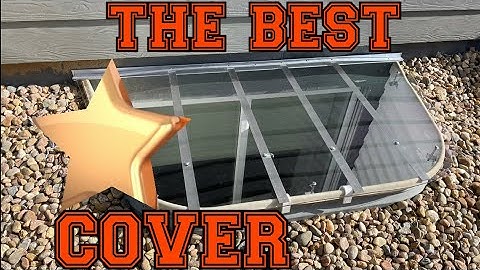The Best Sloped Window Well Cover | Unique Sloped Design | Made Onsite.