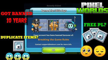 BANNED 10 YEARS, DUPLICATE ITEMS, JAKE RESPONSE | PIXEL WORLDS