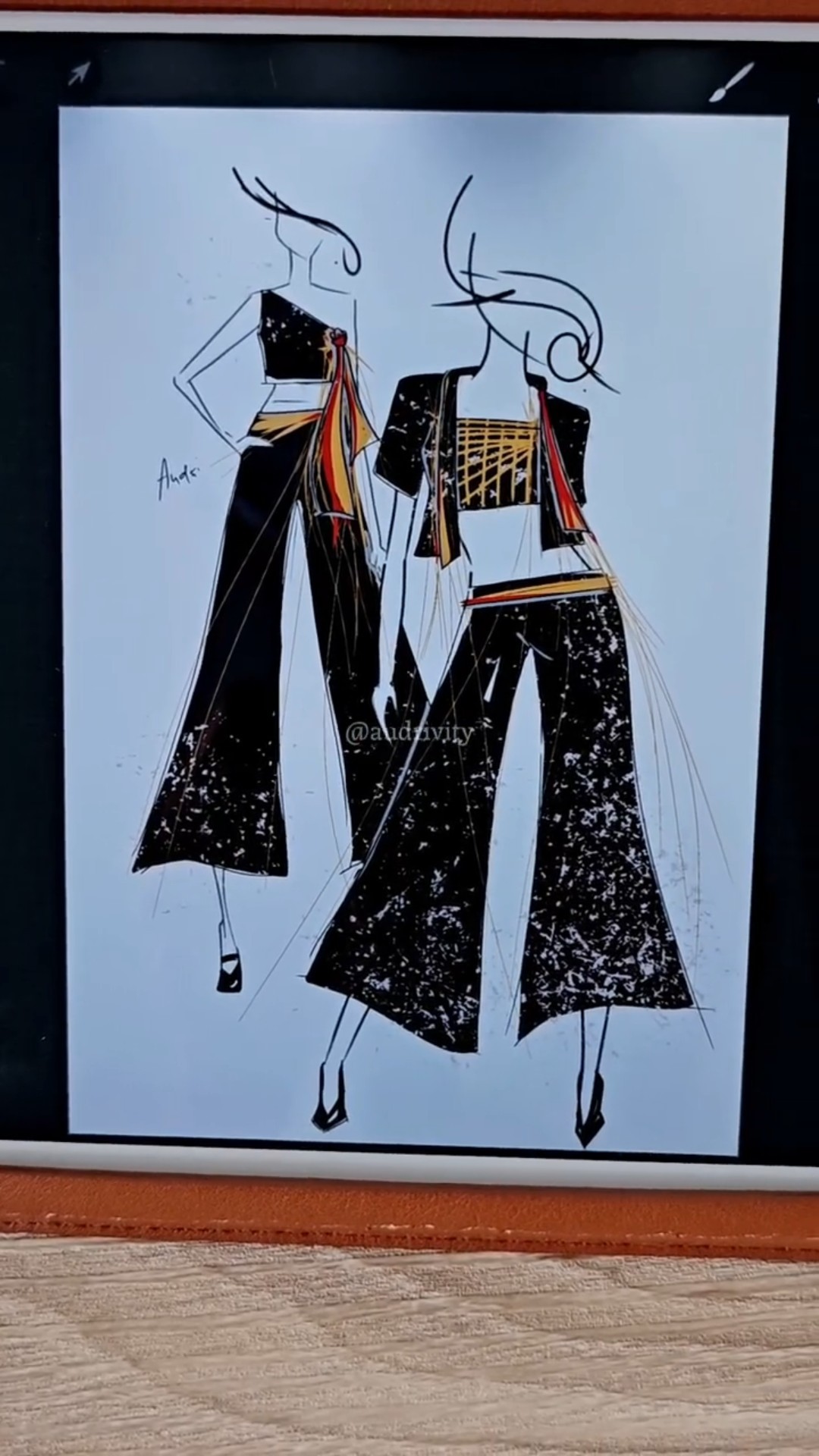 Back to black. Always effortlessly chic #fashion #illustration