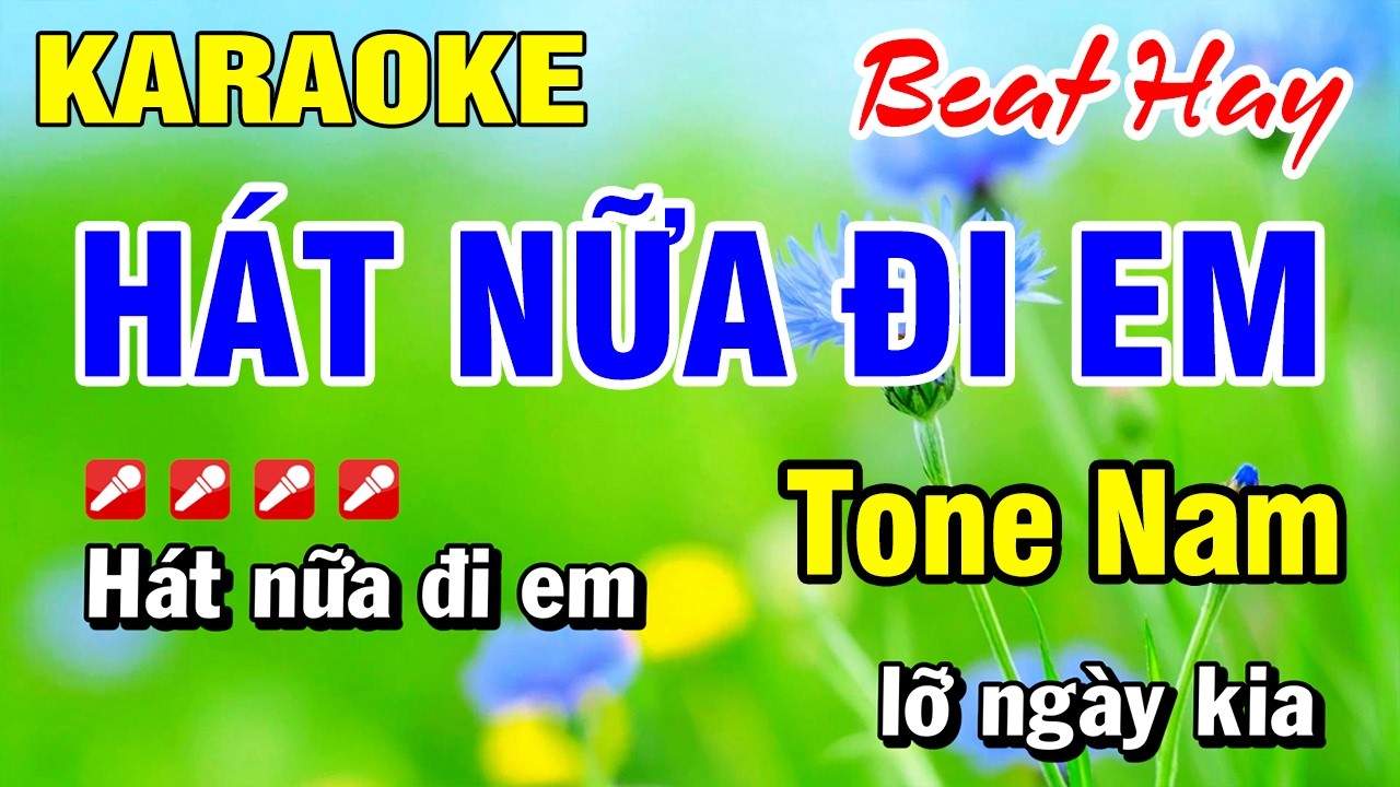 Karaoke Nhạc Sống Tone Nam Hát Nữa Đi Em [ Beat Mới ] 2026 | Hoài Phong Organ
