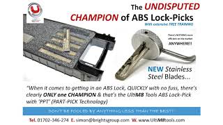 ABS Lock-Pick Gain Entry Tools from UltiM8 (LOCKSMITHS) Tools